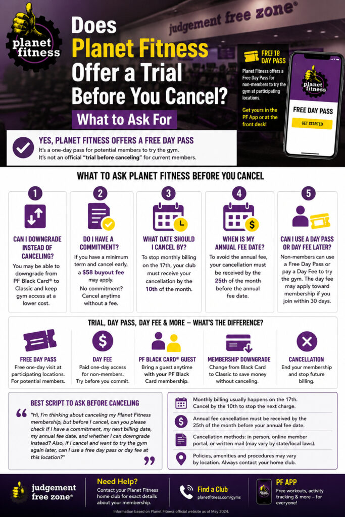 Does Planet Fitness Offer a Trial Before You Cancel?