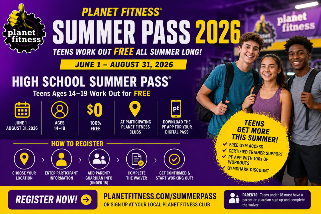 Planet Fitness Summer Pass Registration